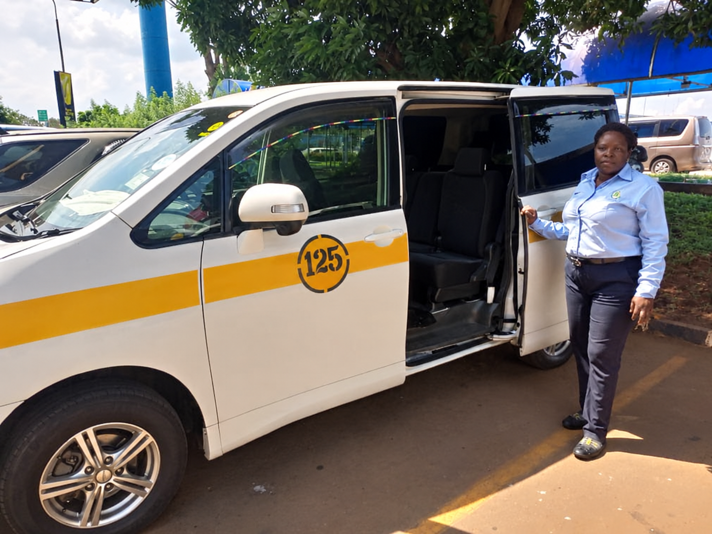 Airport transfer vehicle in Uganda